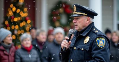 Komendant składa świąteczne życzenia mieszkańcom